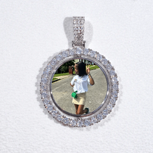 3D Spinning 2-Faced Custom Picture Pendant