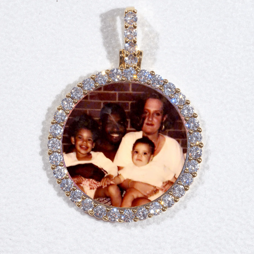 3D CIRCLE CUSTOM PICTURE PENDANT SMALL SIZE