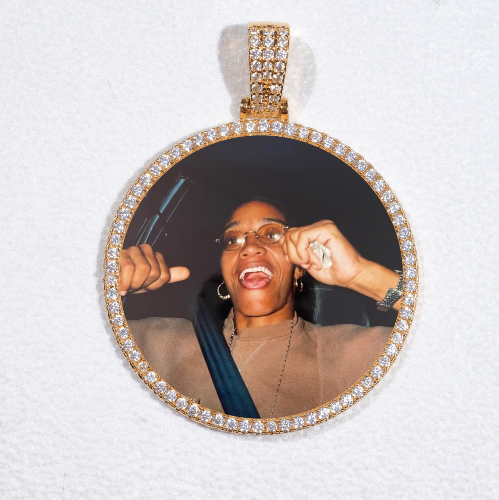 MEDIUM 3D CIRCLE CUSTOM PICTURE PENDANT