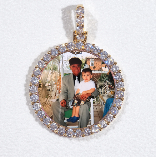 3D CIRCLE CUSTOM PICTURE PENDANT SMALL SIZE