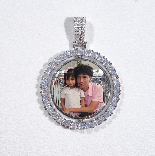 3D Spinning 2-Faced Custom Picture Pendant