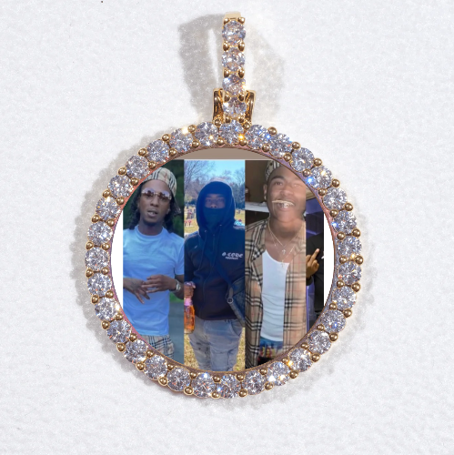 3D CIRCLE CUSTOM PICTURE PENDANT SMALL SIZE