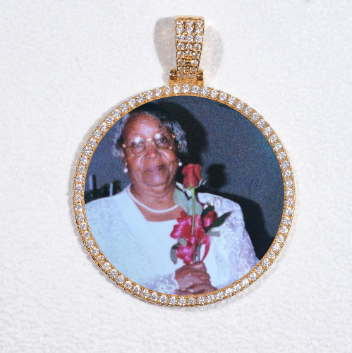 MEDIUM 3D CIRCLE CUSTOM PICTURE PENDANT