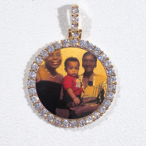 3D CIRCLE CUSTOM PICTURE PENDANT SMALL SIZE