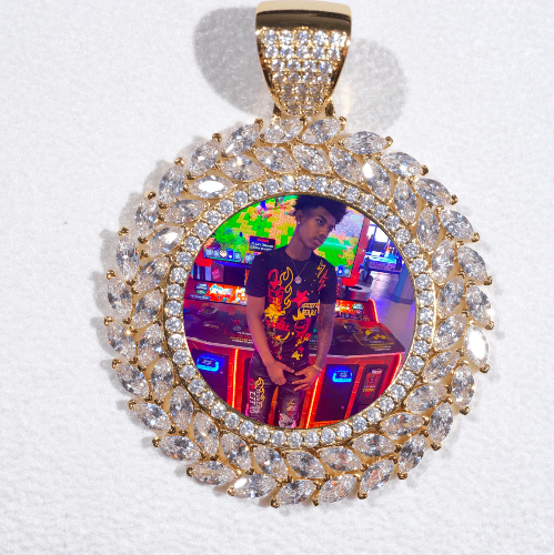 Large 3D Wheat Ear Custom Picture Pendant