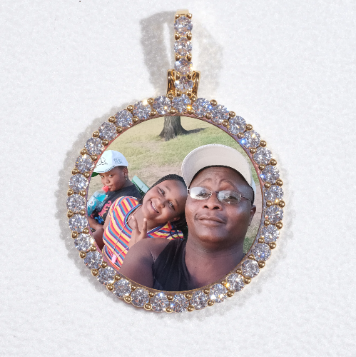 3D CIRCLE CUSTOM PICTURE PENDANT SMALL SIZE