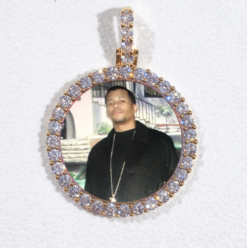 3D CIRCLE CUSTOM PICTURE PENDANT SMALL SIZE