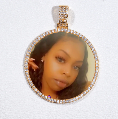 MEDIUM 3D CIRCLE CUSTOM PICTURE PENDANT
