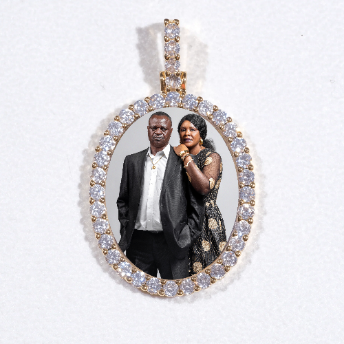 3D Oval Custom Picture Pendant