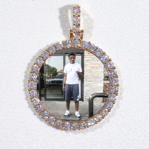 3D CIRCLE CUSTOM PICTURE PENDANT SMALL SIZE