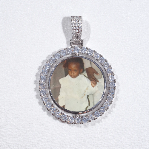3D Spinning 2-Faced Custom Picture Pendant