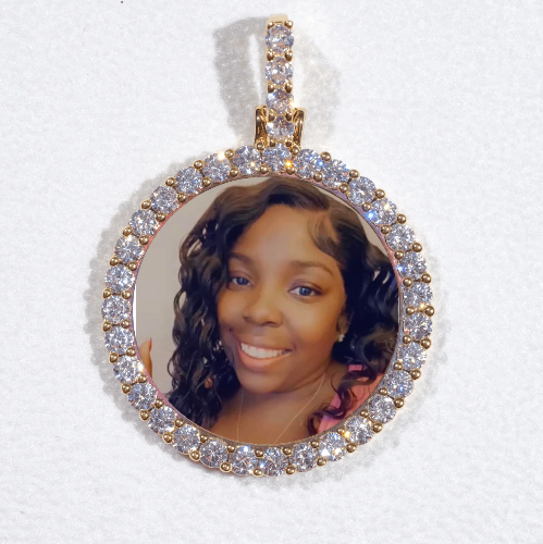 3D CIRCLE CUSTOM PICTURE PENDANT SMALL SIZE