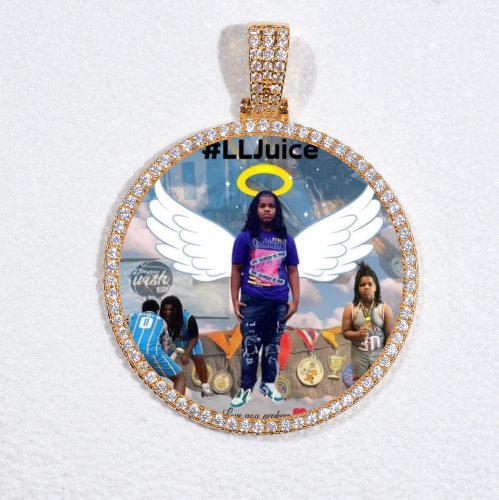 MEDIUM 3D CIRCLE CUSTOM PICTURE PENDANT