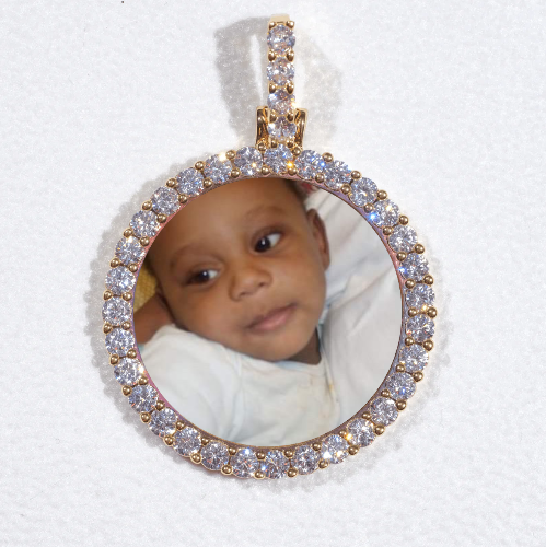3D CIRCLE CUSTOM PICTURE PENDANT SMALL SIZE