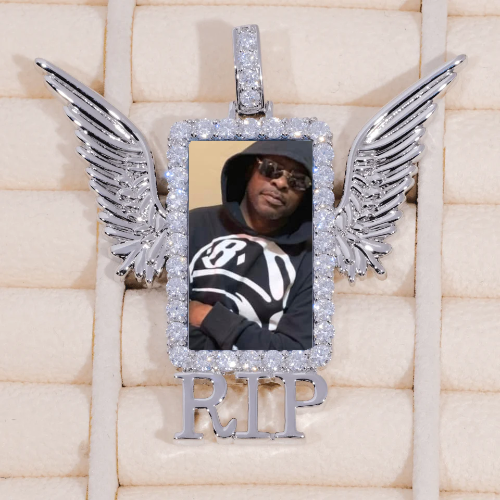 RIP WING 3D CUSTOM PICTURE PENDANT