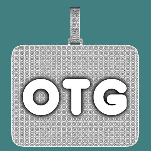 CUSTOM LETTER NECKLACE 3D BIG SQUARE
