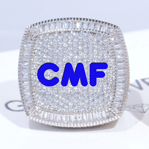 CUSTOM LETTER 3D ICED RING