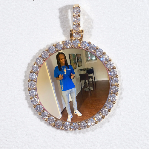 3D CIRCLE CUSTOM PICTURE PENDANT SMALL SIZE