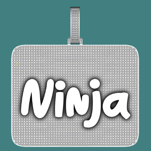 CUSTOM LETTER NECKLACE 3D BIG SQUARE