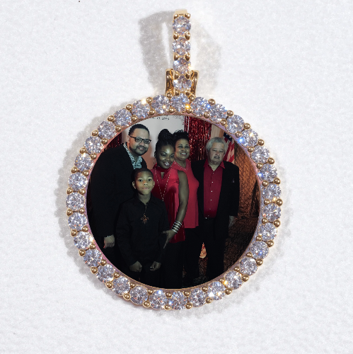3D CIRCLE CUSTOM PICTURE PENDANT SMALL SIZE