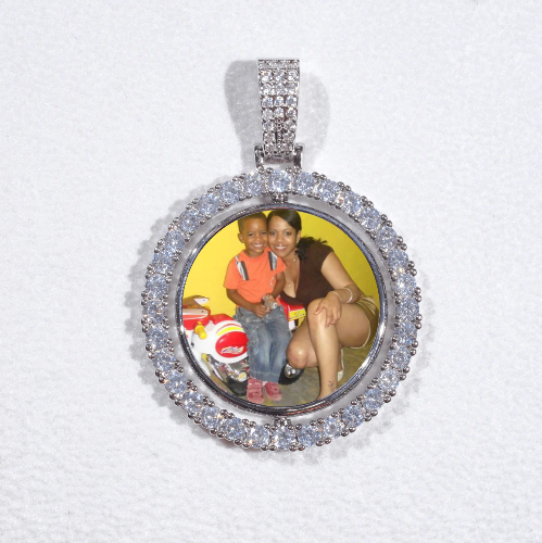 3D Spinning 2-Faced Custom Picture Pendant