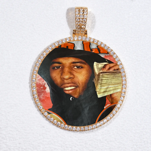MEDIUM 3D CIRCLE CUSTOM PICTURE PENDANT
