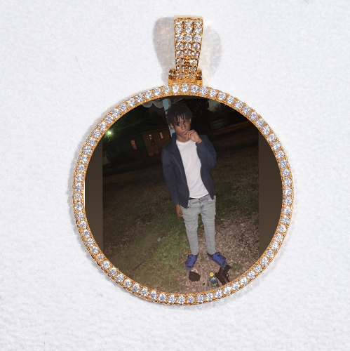 MEDIUM 3D CIRCLE CUSTOM PICTURE PENDANT