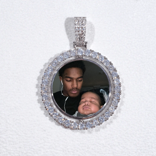 3D Spinning 2-Faced Custom Picture Pendant
