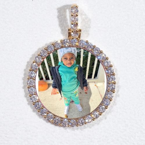 3D CIRCLE CUSTOM PICTURE PENDANT SMALL SIZE