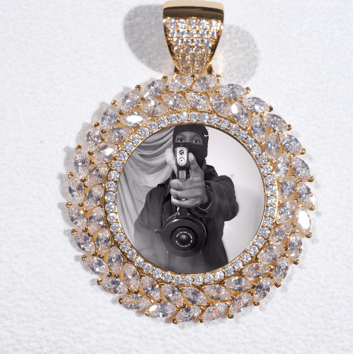 Large 3D Wheat Ear Custom Picture Pendant