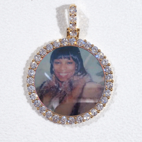 3D CIRCLE CUSTOM PICTURE PENDANT SMALL SIZE