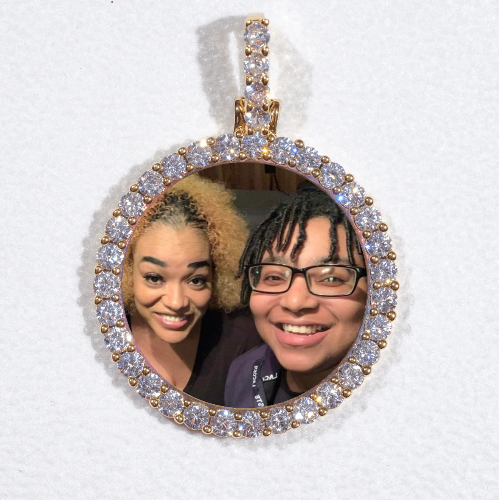 3D CIRCLE CUSTOM PICTURE PENDANT SMALL SIZE