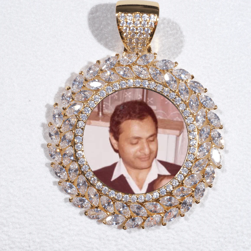 Large 3D Wheat Ear Custom Picture Pendant