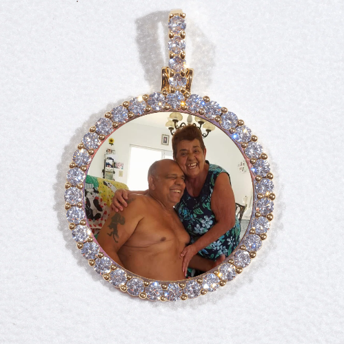 3D CIRCLE CUSTOM PICTURE PENDANT SMALL SIZE