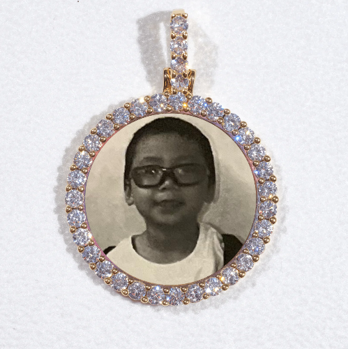 3D CIRCLE CUSTOM PICTURE PENDANT SMALL SIZE