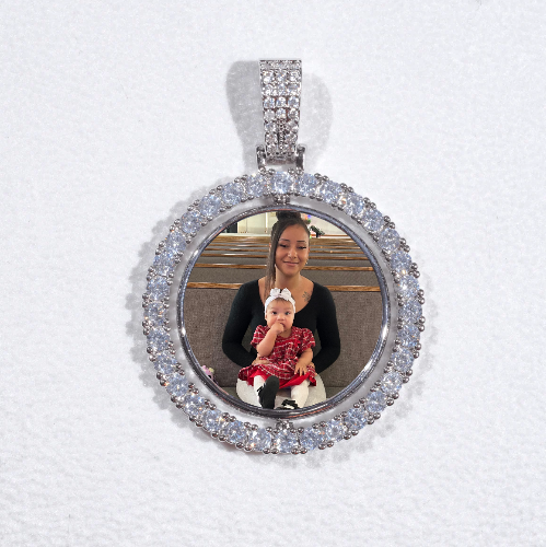 3D Spinning 2-Faced Custom Picture Pendant