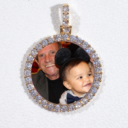 3D CIRCLE CUSTOM PICTURE PENDANT SMALL SIZE