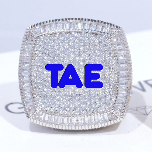 CUSTOM LETTER 3D ICED RING