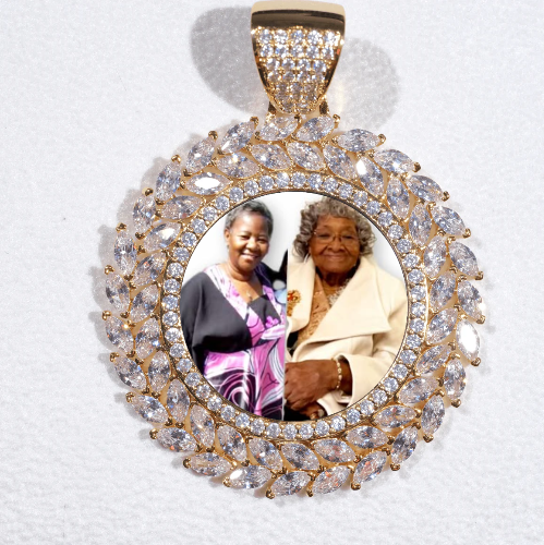 Large 3D Wheat Ear Custom Picture Pendant