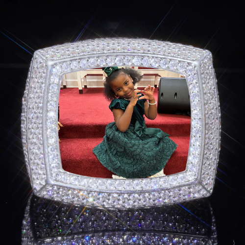 3D CUSTOM PICTURE ICED RING