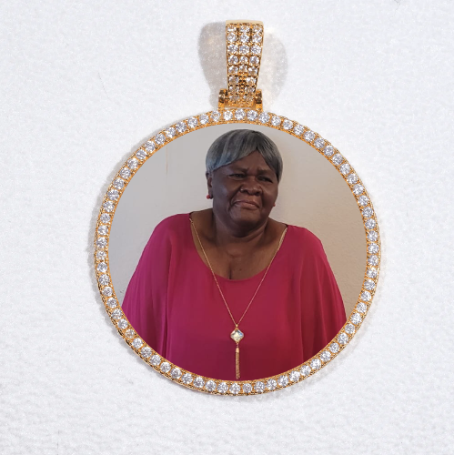 MEDIUM 3D CIRCLE CUSTOM PICTURE PENDANT