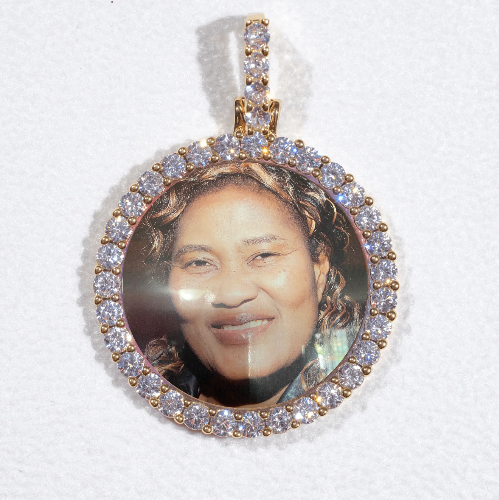 3D CIRCLE CUSTOM PICTURE PENDANT SMALL SIZE