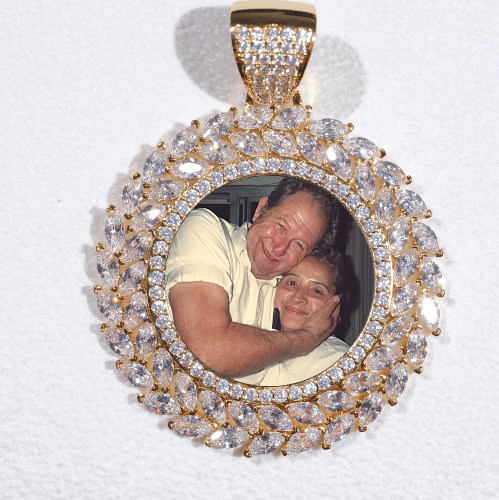 Large 3D Wheat Ear Custom Picture Pendant