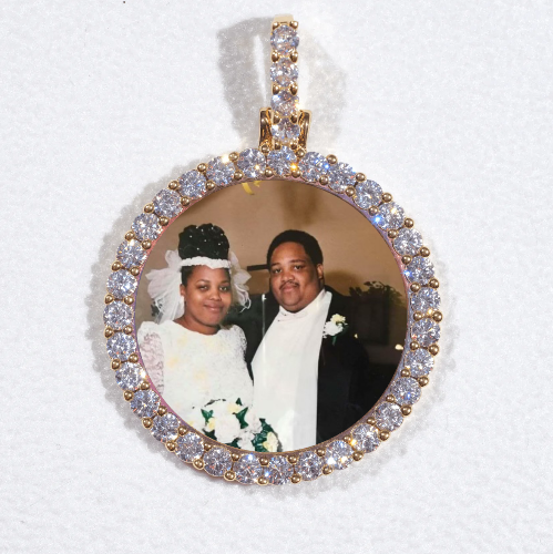 3D CIRCLE CUSTOM PICTURE PENDANT SMALL SIZE