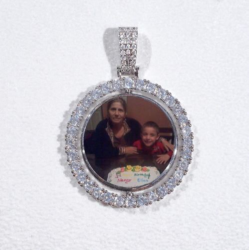 3D Spinning 2-Faced Custom Picture Pendant