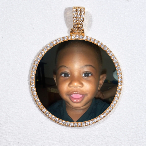 MEDIUM 3D CIRCLE CUSTOM PICTURE PENDANT