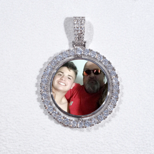 3D Spinning 2-Faced Custom Picture Pendant