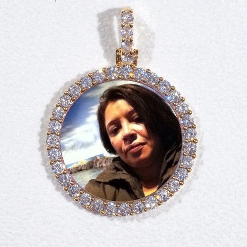 3D CIRCLE CUSTOM PICTURE PENDANT SMALL SIZE