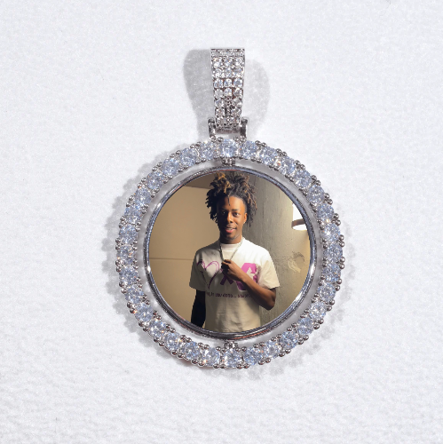 3D Spinning 2-Faced Custom Picture Pendant