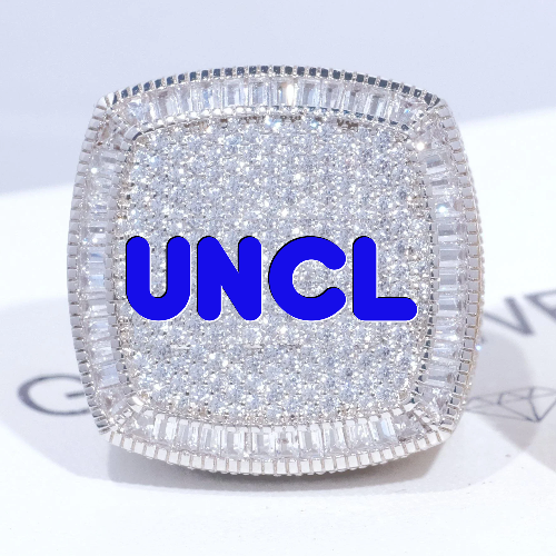 CUSTOM LETTER 3D ICED RING